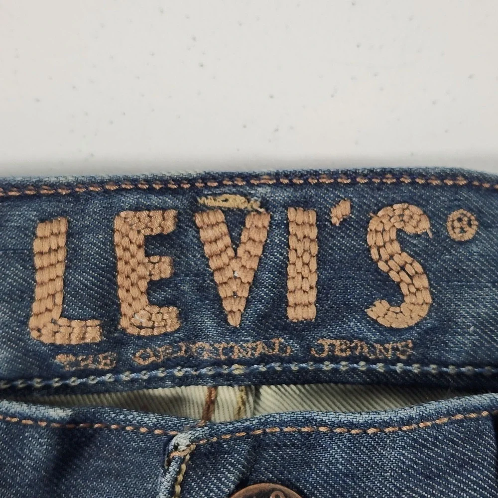 Levis 514 Slim Straight Jeans Mens‎ 34x30 Dark Wash Blue Denim Pants